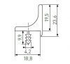 UK20_ALU-3m Aluminíum GOLA profil felsőszekrényhez